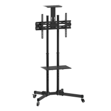  Mobil TV állvány 37-70 col, 50 kg, két polc tv állvány és fali konzol