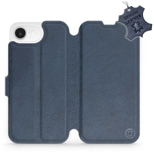 Mobiwear Apple iPhone 16e kék bőr flip tok (5906511807174) tok és táska