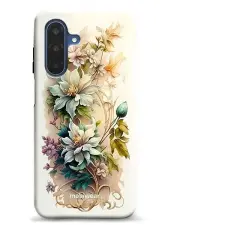 Mobiwear Elite Pro Samsung Galaxy A17 / A17 5G virágok fényes tok tok és táska