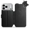 Mobiwear Flip Apple iPhone 17 Pro Max fekete bőrtok