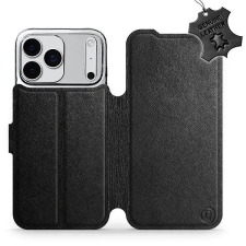Mobiwear Flip Apple iPhone 17 Pro Max fekete bőrtok tok és táska