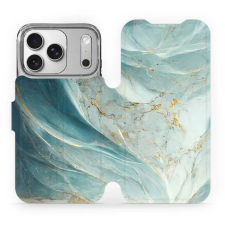 Mobiwear Flip Apple iPhone 17 Pro zöldes márvány tok (5907861324571) tok és táska