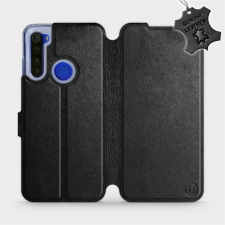 Mobiwear Flip case for Xiaomi Redmi Note 8T - Black - Black Leather (5903516116584) tok és táska