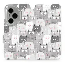 Mobiwear Flip Honor 400 Pro cicák tok tok és táska