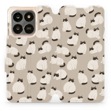 Mobiwear Flip Honor X7d / Honor 400 Smart 5G cicák tok (5907861807784) tok és táska