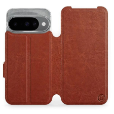 Mobiwear flip knížkové pro Google Pixel 10 - Hnědé tok és táska