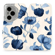 Mobiwear Flip knížkové pro Honor 400 Pro - Modré květy tok és táska