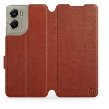 Mobiwear Flip Motorola Edge 70 barna-szürke tok (5907861815734) tok és táska