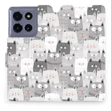 Mobiwear Flip Motorola Moto G86 5G cicák tok tok és táska