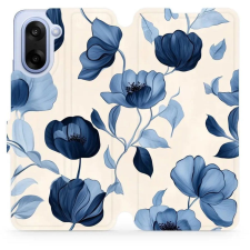 Mobiwear Flip OnePlus Nord CE5 kék virágok tok (5907861270458) tok és táska