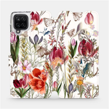 Mobiwear Flip pouzdro na mobil Samsung Galaxy A12 - MP01S Rozkvetlá louka tok és táska