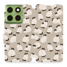 Mobiwear Flip pouzdro pro Motorola Moto G06 power kočičáci tok és táska