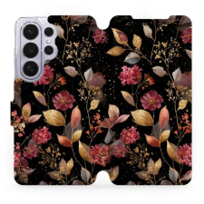 Mobiwear Flip pouzdro pro Samsung Galaxy S26 Ultra - V171S zlatavé lístky tok és táska