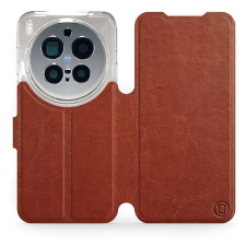 Mobiwear Flip pouzdro pro Vivo X300 Pro hnědé a šedé tok és táska