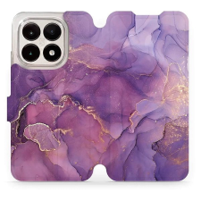 Mobiwear Flip pouzdro pro Xiaomi 15T fialový mramor tok és táska