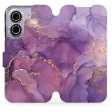 Mobiwear Flip pouzdro pro Xiaomi POCO X8 Pro - VP20S fialový mramor tok és táska