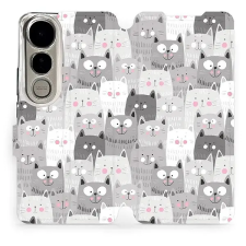 Mobiwear Flip Vivo V50 Lite cicák tok tok és táska