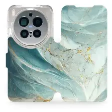 Mobiwear Flip Vivo X300 Pro zöldes márvány tok tok és táska