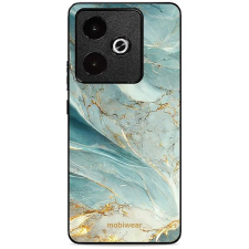 Mobiwear Glossy fényes, Realme GT 7T - Zöldes márvány tok és táska
