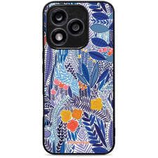 Mobiwear Glossy Honor 400 Lite fényes tok - kék virágos (5907861007375) tok és táska