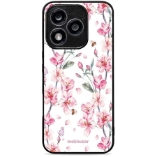 Mobiwear Glossy Honor 400 Lite fényes tok - virágok tok és táska