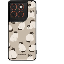 Mobiwear Glossy lesklé pouzdro na Motorola Edge 70 kočičáci tok és táska