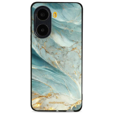 Mobiwear Glossy Poco X7 Pro fényes tok - zöldes márvány (5906511920224) tok és táska