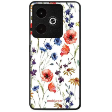 Mobiwear Glossy Realme GT 7 virágok fényes tok tok és táska