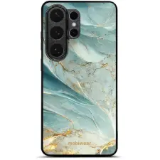 Mobiwear Glossy Samsung Galaxy S26 Ultra fényes tok - G022G, zöldes márvány tok és táska