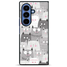 Mobiwear Glossy Samsung Galaxy Z Fold7 fényes tok - G045G, macskák tok és táska