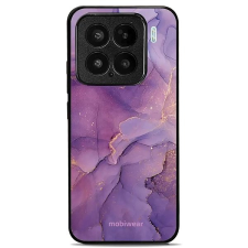 Mobiwear Glossy Xiaomi 15 fényes tok - lila márvány tok és táska