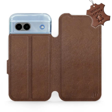 Mobiwear Google Pixel 8a 5G barna bőr flip tok - L_BRS (5906511220348) tok és táska