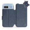 Mobiwear Google Pixel 8a 5G kék bőr flip tok - L_NBS (5906511220379)