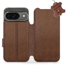 Mobiwear Google Pixel 9 barna bőr flip tok - L_BRS tok és táska