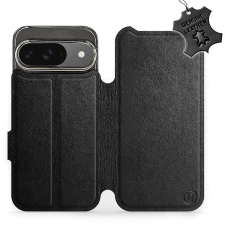 Mobiwear Google Pixel 9 fekete bőr flip tok - L_BLS tok és táska