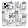 Mobiwear Honor 400 Lite flip tok - macskák (5907861001830)