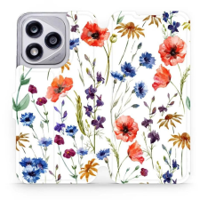 Mobiwear Honor 400 Lite flip tok - mezei virágok (5907861002554) tok és táska