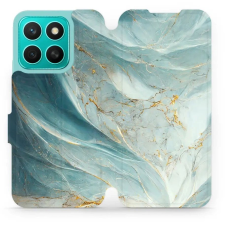 Mobiwear Honor X8c flip tok - zöldes márvány (5906511901803) tok és táska