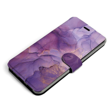 Mobiwear Huawei Y6 2019 flip tok - VP20S, lila márvány tok és táska