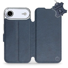 Mobiwear Kožené flip pouzdro pro Apple iPhone Air modré tok és táska