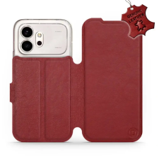 Mobiwear Kožené flip pouzdro pro Honor 600 - červené tok és táska