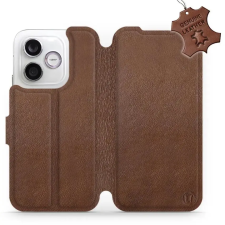 Mobiwear Kožené flip pouzdro pro Honor 600 Lite - hnědé tok és táska