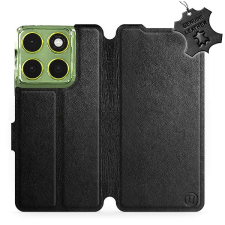 Mobiwear Kožené flip pouzdro pro Motorola Moto G06 power černé tok és táska