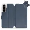 Mobiwear Kožené Flip pouzdro pro Samsung Galaxy A37 5G - modré
