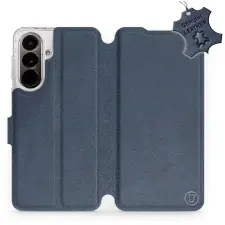 Mobiwear Kožené Flip pouzdro pro Samsung Galaxy A37 5G - modré tok és táska