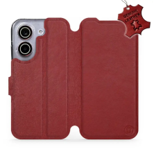 Mobiwear Kožené flip pouzdro pro Xiaomi POCO X8 Pro - červené tok és táska