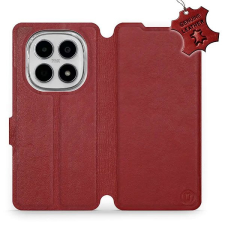 Mobiwear Kožené flip pouzdro pro Xiaomi Redmi Note 15 5G červené tok és táska