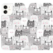 Mobiwear M099P Apple iPhone 11 flipes tok - cicák tok és táska