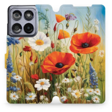 Mobiwear Motorola Edge 60 Fusion flip tok - nyári rét (5907861001113) tok és táska