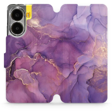Mobiwear POCO X7 Pro flip tok - lila márvány (5906511685291) tok és táska